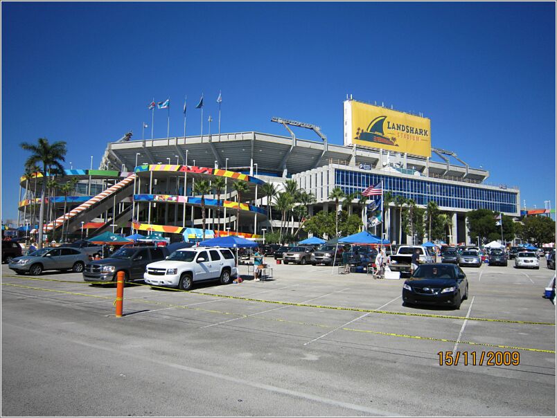 05 Gameday Miami - Landshark stadium! et dejligt, nyrenoveret stadium (de renover pt. stadigt!)
